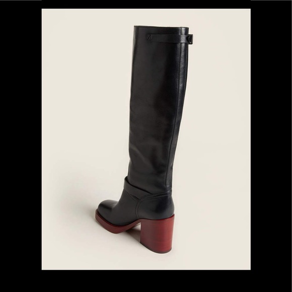 🎉HP🎉 New! Dior Black Tall Striped Boots - Picture 9 of 9